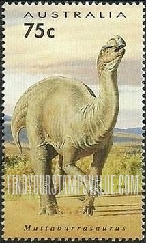 FindYourStampsValue: Dinosaurs: Muttaburrasaurus
