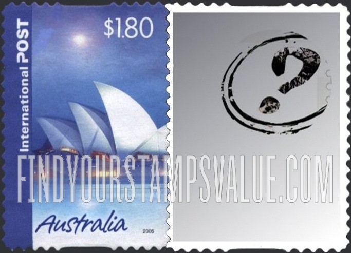 FindYourStampsValue: Greetings Types of 2005 With Personalized Photo at Right Like Type: Sydney Opera House