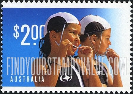 FindYourStampsValue: Surf Life Saving Australia, Centennial: Nippers (junior lifeguards)
