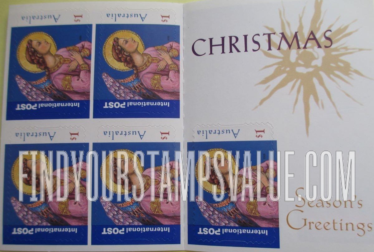 FindYourStampsValue: Christmas: Angel, horizontal
