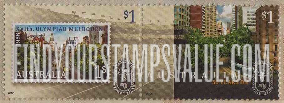 FindYourStampsValue: Melbourne Summer Olympics, 50th Anniversary