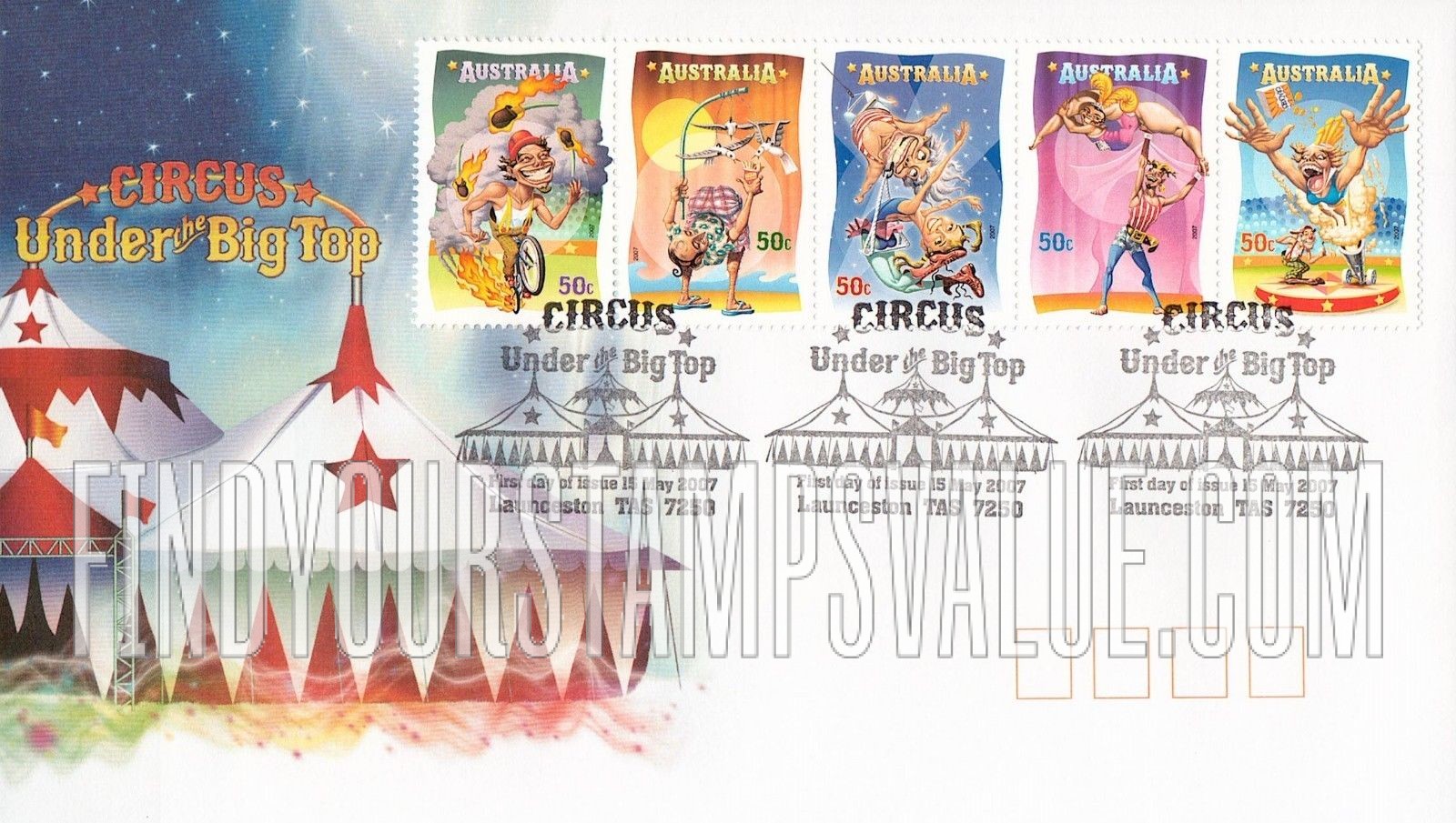 FindYourStampsValue: Circus Performers