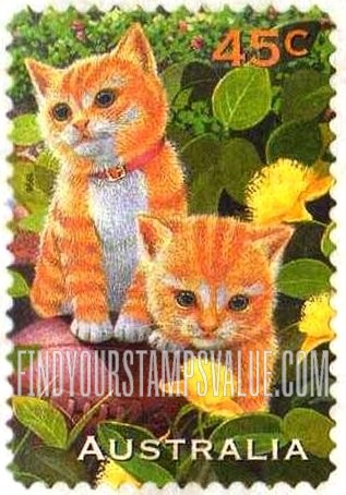FindYourStampsValue: Pets: Kittens