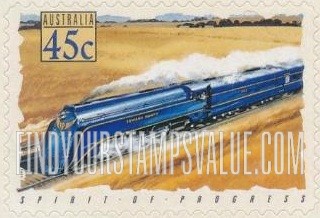 FindYourStampsValue: Trains: Spirit of Progress