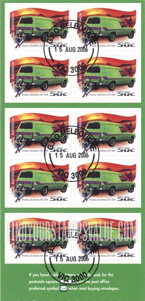 FindYourStampsValue: Cars and Trucks: 1976 Holden Sandman HX