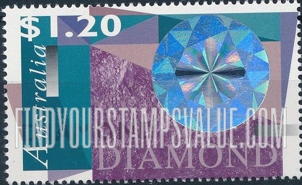 FindYourStampsValue: Gems Type of 1995: Diamond