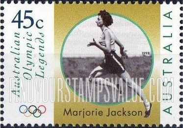 FindYourStampsValue: Legends Type of 1997: Jackson running