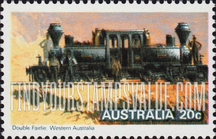 FindYourStampsValue: Australian steam locomotives: Double Fairlie