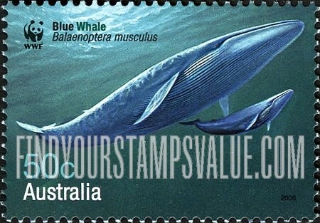 FindYourStampsValue: Worldwide Fund for Nature(WWF): Blue whale
