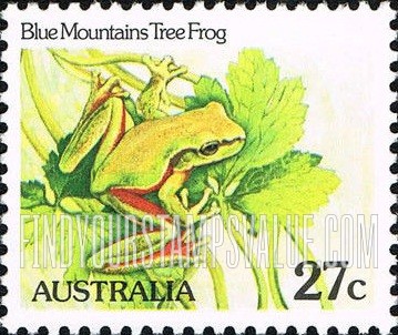 FindYourStampsValue: Blue Mountains tree frog