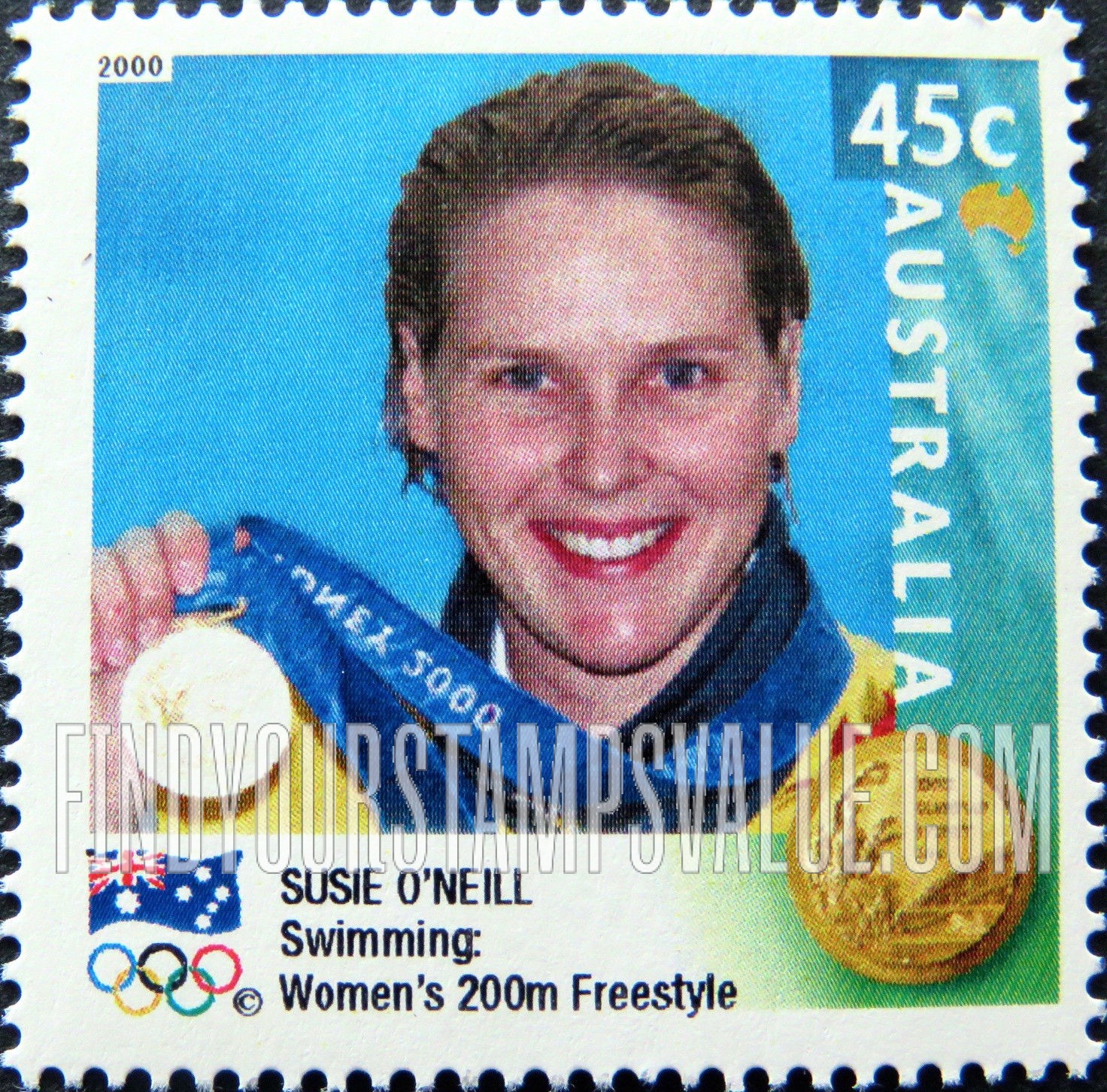 FindYourStampsValue: Australian Gold Medalists at 2000 Olympics: Susie O’Neill