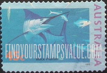 FindYourStampsValue: The World Down Under: Black marlin