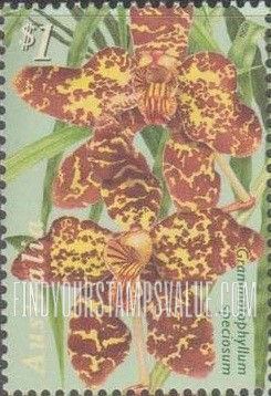 FindYourStampsValue: Orchids: Grammatophyllum speciosum