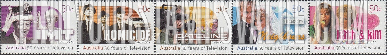FindYourStampsValue: Television in Australia, 50th Anniversary