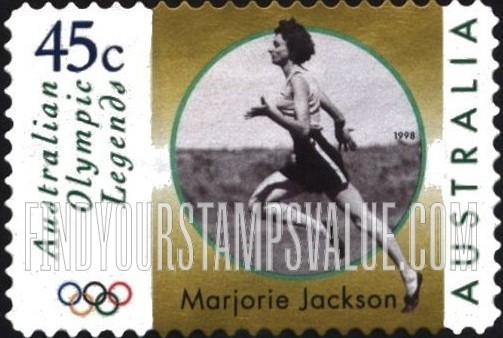 FindYourStampsValue: Legends Type of 1997: Jackson running