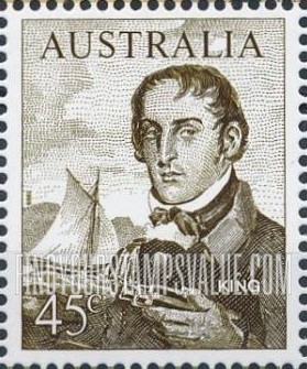 FindYourStampsValue: Early Navigators Type of 1963: Admiral Philip Parker King
