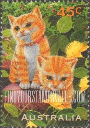 FindYourStampsValue: Pets: Kittens