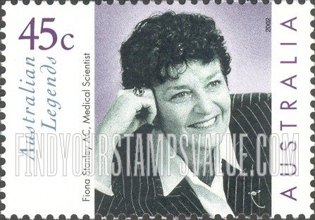 FindYourStampsValue: Australian Legends Type of 1997: Fiona Stanley