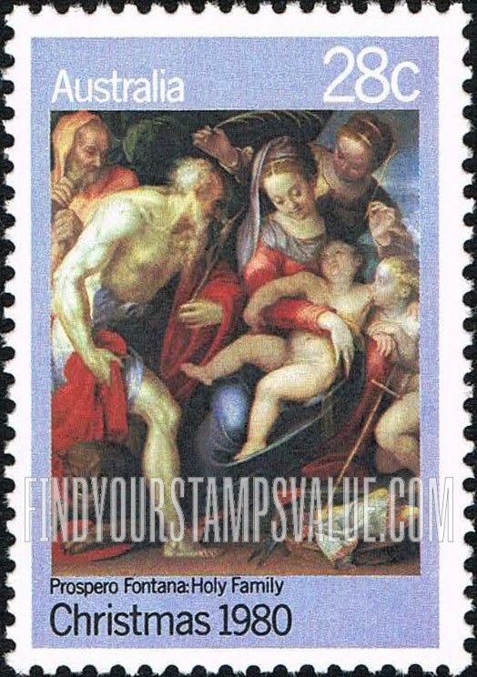 FindYourStampsValue: Holy Family, by Prospero Fontana