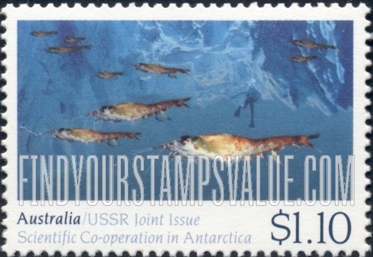 FindYourStampsValue: Cooperation in Antarctic Research: Krill (marine biology)