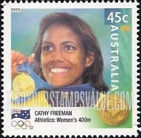 FindYourStampsValue: Australian Gold Medalists at 2000 Olympics: Cathy Freeman