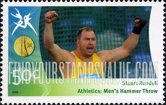 FindYourStampsValue: Medalists at Commonwealth Games: Stuart Rendell