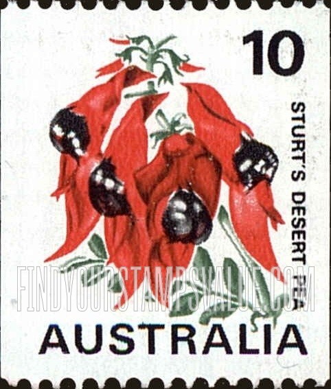 FindYourStampsValue: Sturt’s desert pea: Coil Stamps