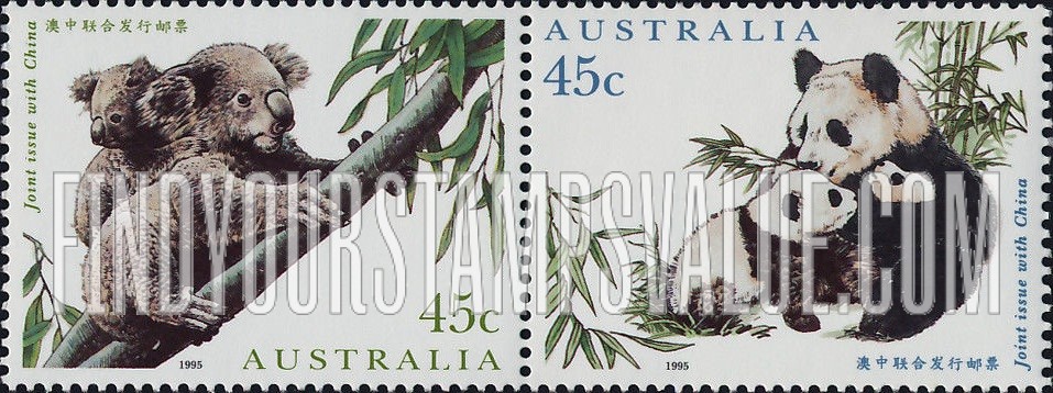 FindYourStampsValue: Wildlife: Koalas and Pandas
