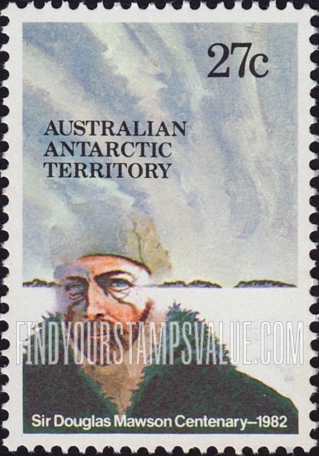 FindYourStampsValue: AUSTRALIAN ANTARCTIC TERRITORY: Mawson, landscape