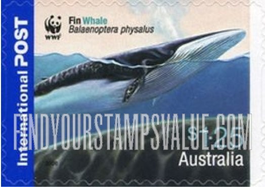 FindYourStampsValue: Worldwide Fund for Nature (WWF): Fin whale