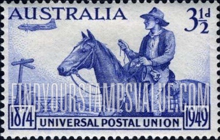 FindYourStampsValue: Outback Mail Carrier and Plane