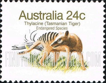 FindYourStampsValue: Tasmanian Tiger