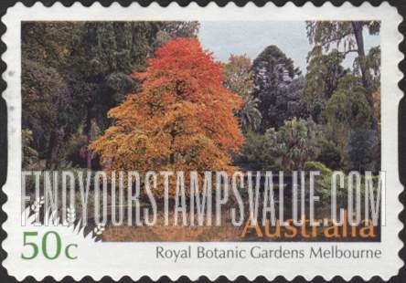 FindYourStampsValue: Botanical Gardens: Royal Botanic Gardens, Melbourne