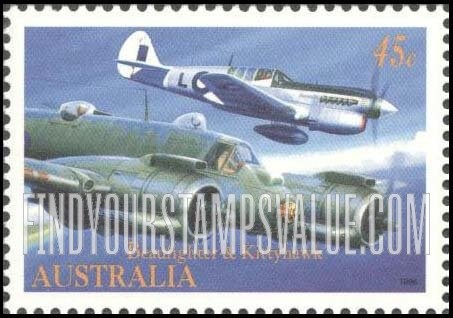 FindYourStampsValue: Military Aviation: Beaufighter, Kittyhawk