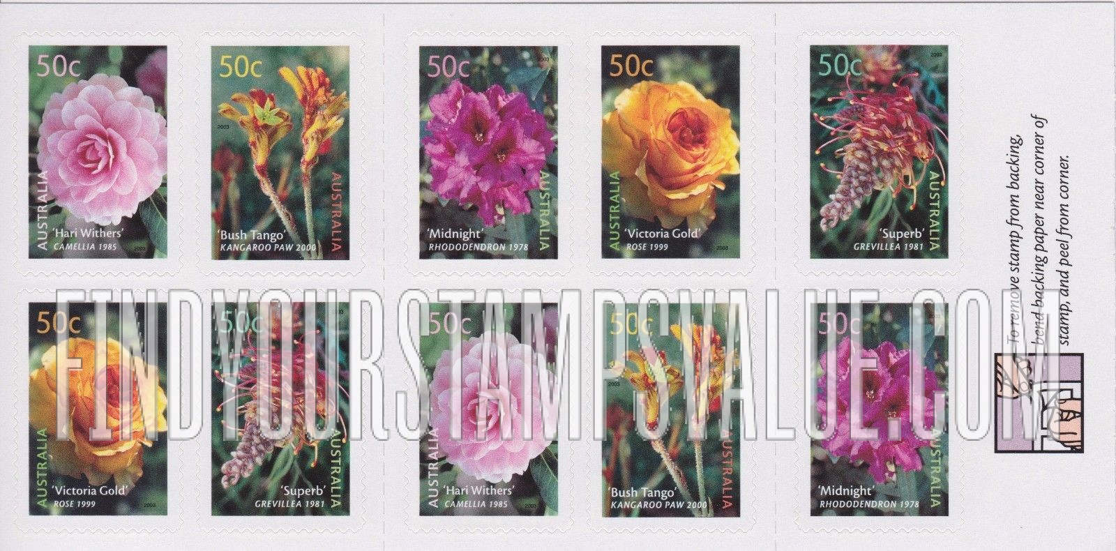FindYourStampsValue: Australian Cultivars