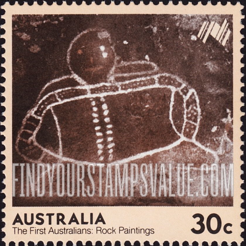 FindYourStampsValue: European Settlement Bicentenary: Bunjil’s Cave, Grampians, Western Victoria