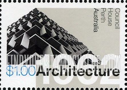 FindYourStampsValue: Modern Architecture: Council House, Perth