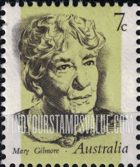 FindYourStampsValue: Dame Mary Gilmore, Writer