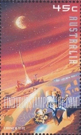 FindYourStampsValue: Space: Launch site, vertical