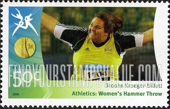 FindYourStampsValue: Medalists at Commonwealth Games: Brooke Krueger-Billett