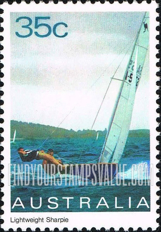 FindYourStampsValue: Yacht: Lightweight sharpie