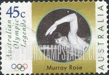 FindYourStampsValue: Legends Type of 1997: Rose swimming