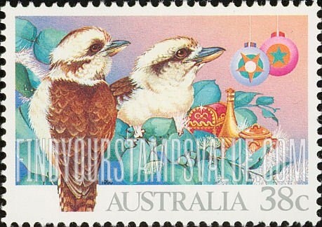 FindYourStampsValue: Christmas: Kookaburras