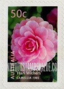 FindYourStampsValue: Australian Cultivars: Hari Withers camellia