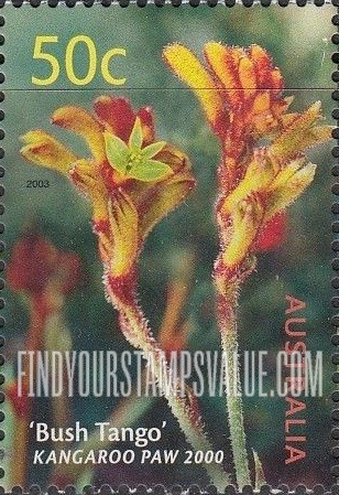 FindYourStampsValue: Australian Cultivars: Bush Tango kangaroo paw