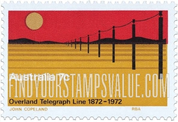 FindYourStampsValue: Overland Telegraph Line