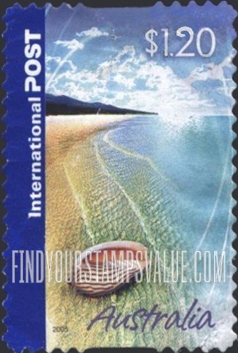 FindYourStampsValue: Shell on Beach