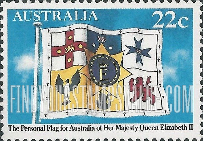 FindYourStampsValue: Queen Elizabeth’s Personal Flag of Australia