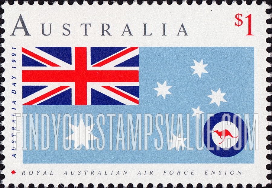 FindYourStampsValue: Flags: Air Force ensign