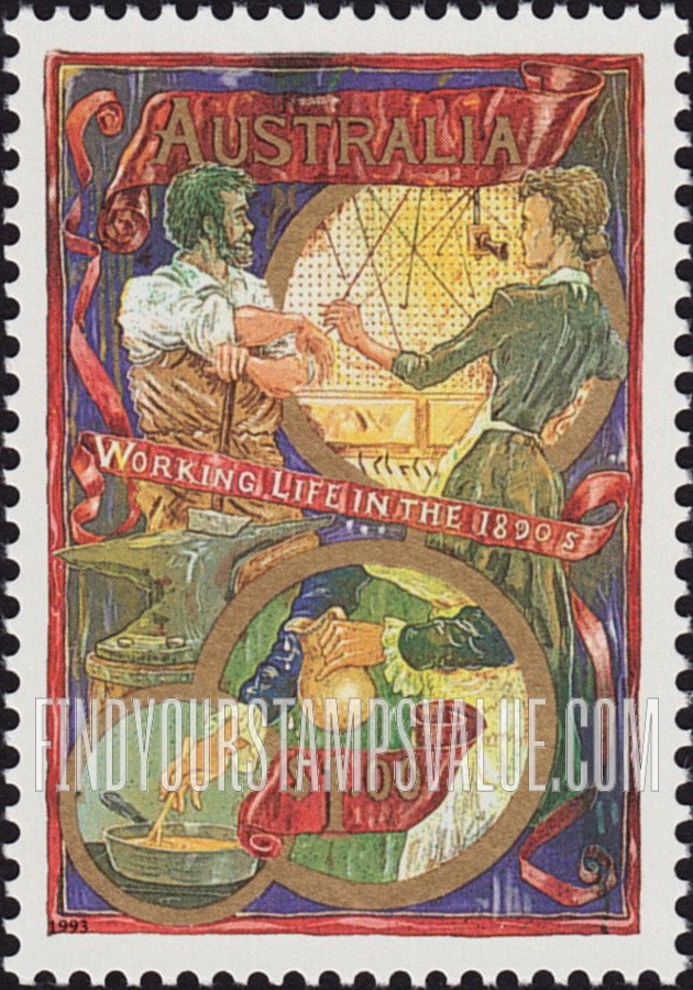FindYourStampsValue: Blacksmith, telephone operator, cook